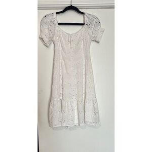 Hollister white mini dress